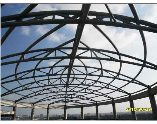 淄博中煤朔州宾馆管桁架工程